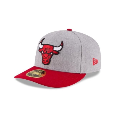 Sapca New Era Chicago Bulls NBA Heather Low Profile 59FIFTY Fitted - Gri